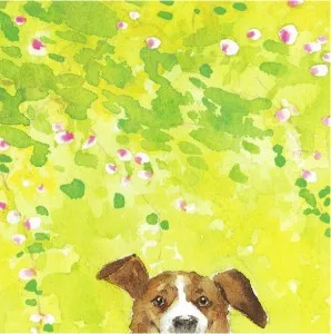 City Dog in the Spring