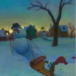 Snowmen going home