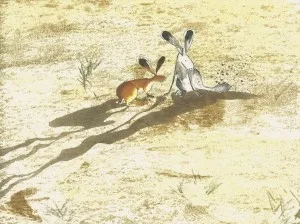 Harris Finds His Feet~thumping the ground