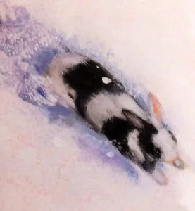 On a Snowy Night Rosa runs home