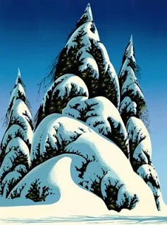 Eyvind Earle christmas card