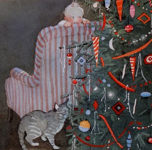 Night Before Christmas Hobbie cat