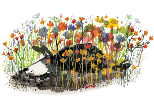 Fred in flowers