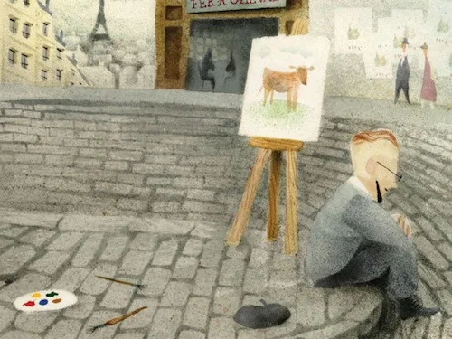 Grant and Tillie cow painting