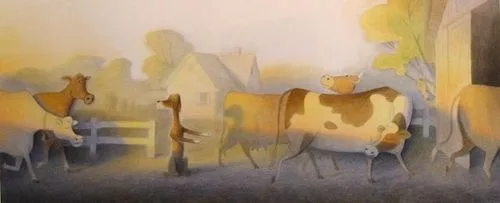 Job Wanted large cow scene