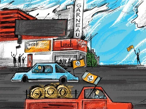 Rutherford red truck Schutz